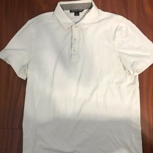 Michael Kors White Polo Mens Medium